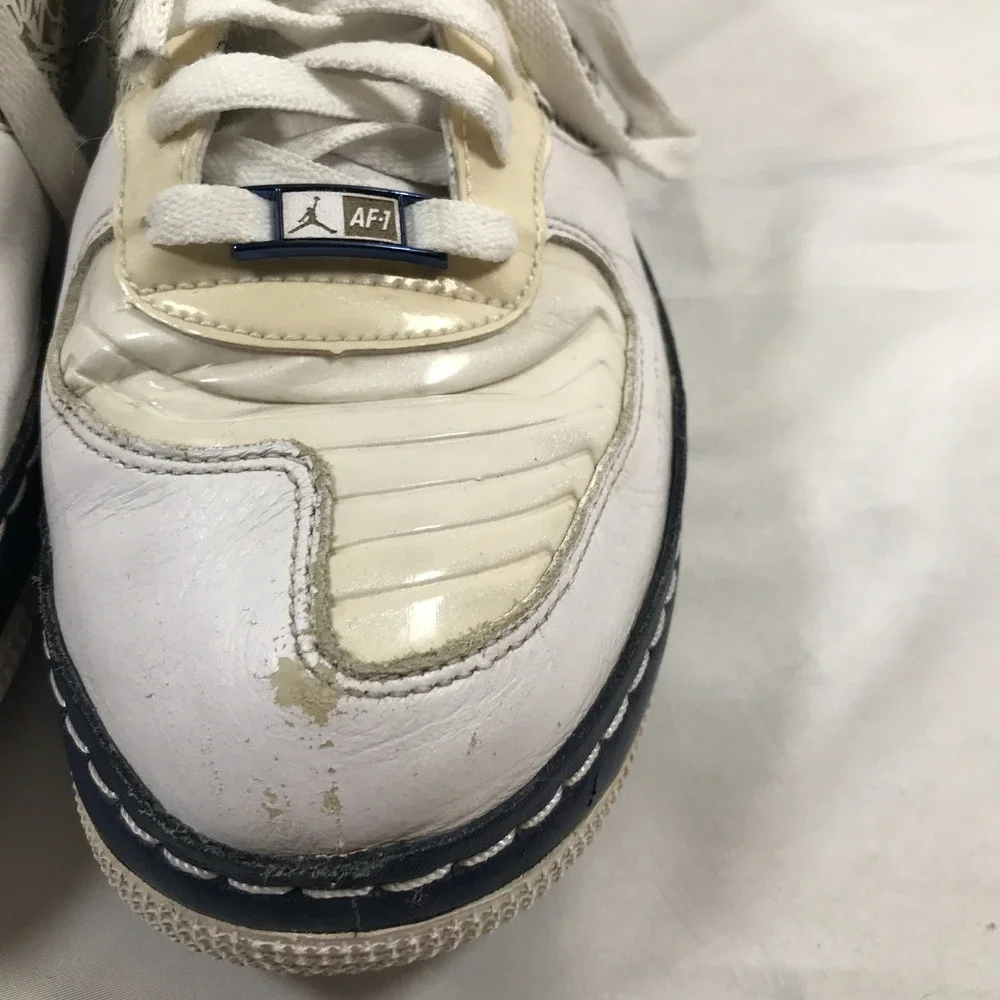 Nike Air Jordan AF-1 Fusion 20  White Lace Up Shoes 332122-103 Mens US 8 EU 41 - Picture 3 of 16